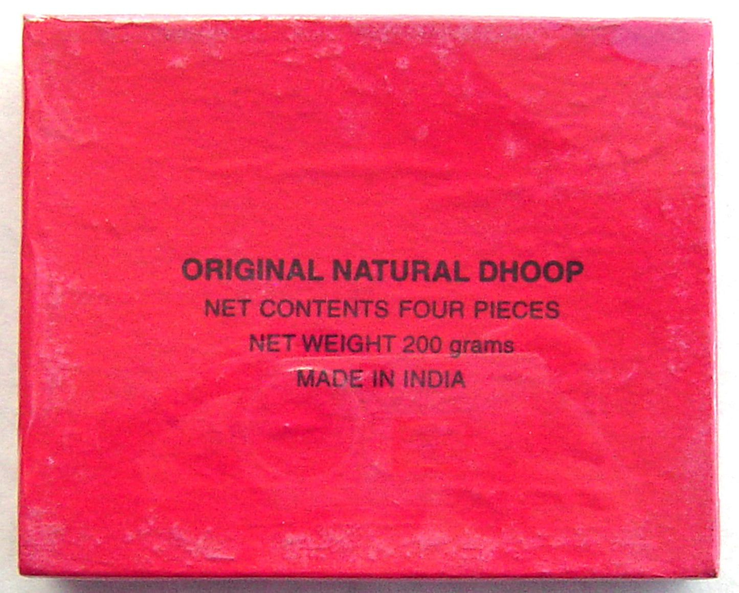 Traditional Indian Incense - Original Natural Dhoop, Red Box