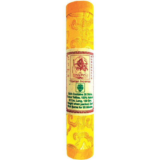 Tibetan - Kurukulle, Yellow Brocade Tube