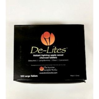 De-Lites Charcoal - Large, 10 Rolls of 10 Tablets